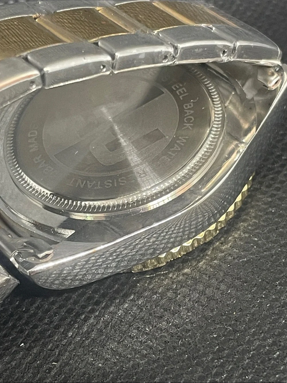 Men’s AJ Gold tone Stainless Steel new watch size 7